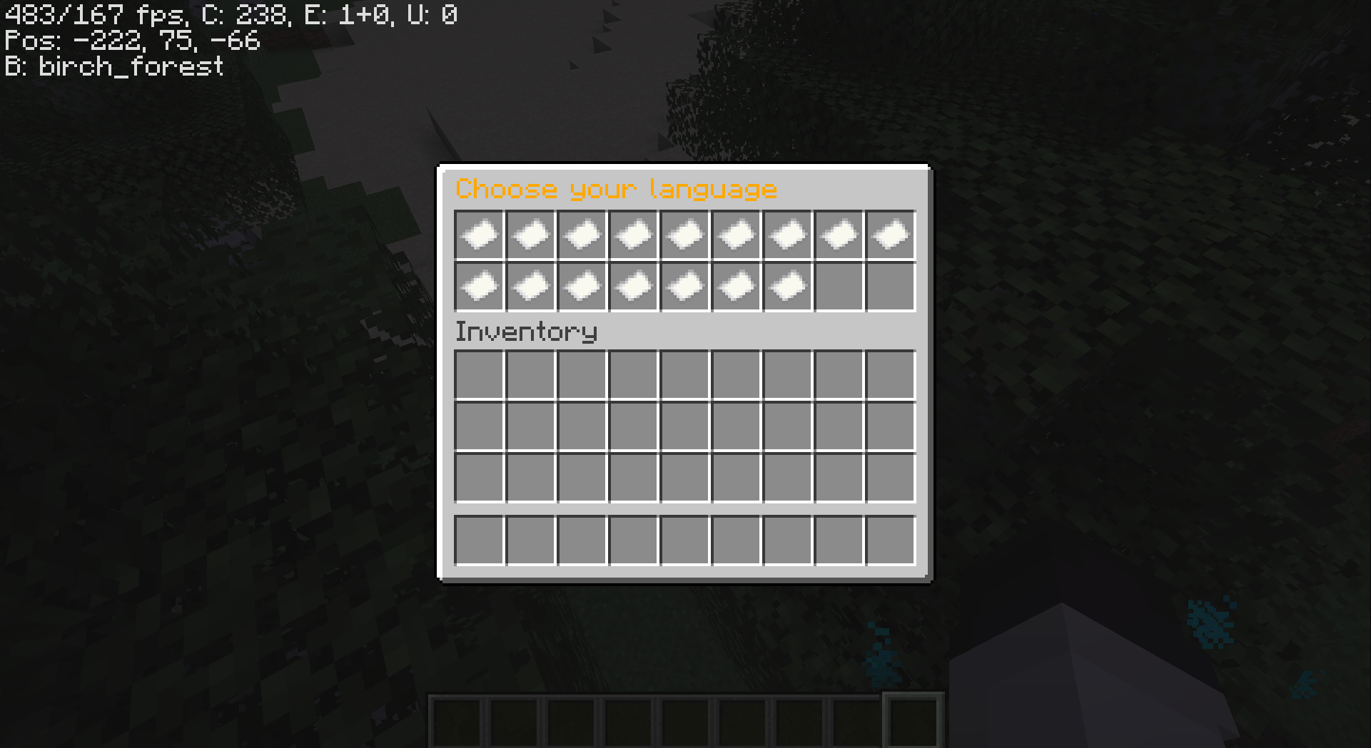 Ultra-Hydration language chooser GUI